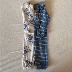 Carter's Blue and Cream Gowns